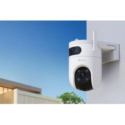 Cámara De Seguridad Wifi Exterior Ezviz Doble Lente 5mp/5mp Color Blanco