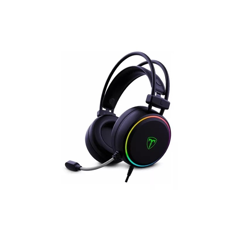 DIADEMA CON MICRÓFONO GAMING T-DAGGER SONA CON RETROILUMINACIÓN RGB CONEXIÓN USB