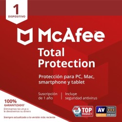 Antivirus McAfee Total Protection 1 Dispositivo - 1 Año