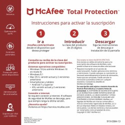 Antivirus McAfee Total Protection 1 Dispositivo - 1 Año